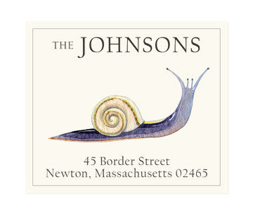 Purple Snail - Return Address Labels