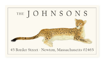 Resting Cheetah - Panoramic Return Address Labels