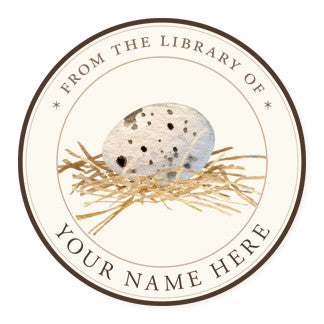 Quail Egg in Nest - Ex Libris Medallions