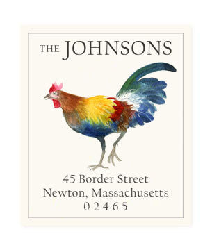 Italian Rooster - Return Address Labels