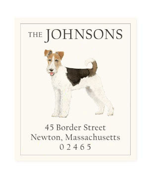 Fox Terrier - Return Address Labels