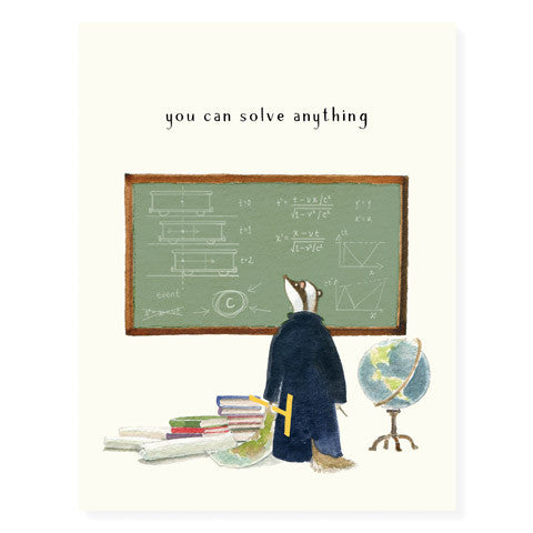 Professor Badger - Occasion Card