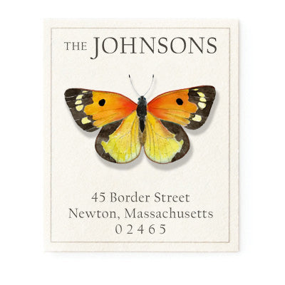 Zerena Butterfly - Return Address Labels