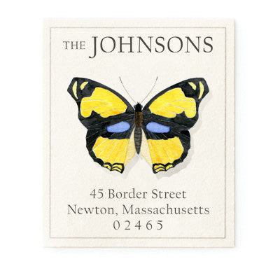 Blue Eyes Butterfly - Return Address Labels