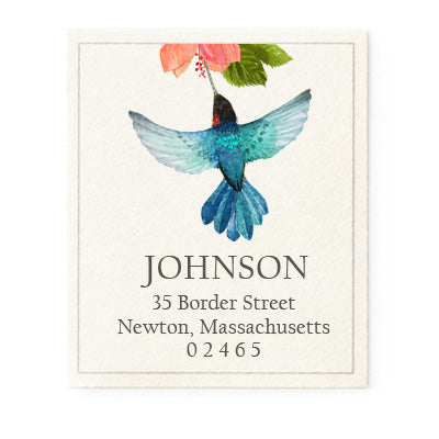 Azure Hummingbird - Return Address Labels