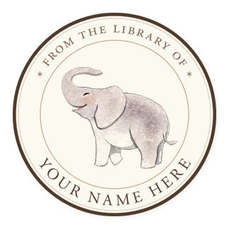Baby Elephant - Ex Libris Medallions