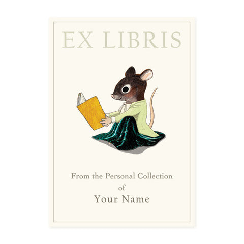 Reading Mouse - Bookplates