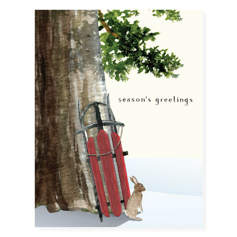 Leaning Sled - Occasion Card