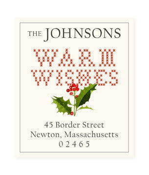 Warm Wishes - Return Address Labels