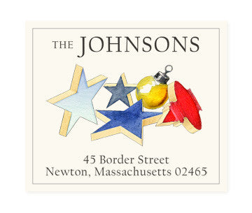 Wooden Stars - Return Address Labels