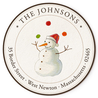 Gifted Snowman - Correspondence Seals