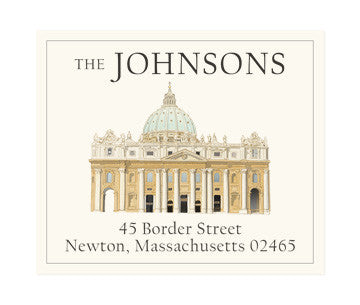 From Rome with Love - Return Address Labels