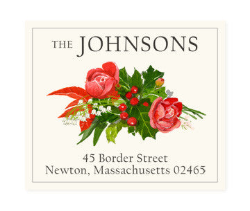 Holiday Arrangement - Return Address Labels